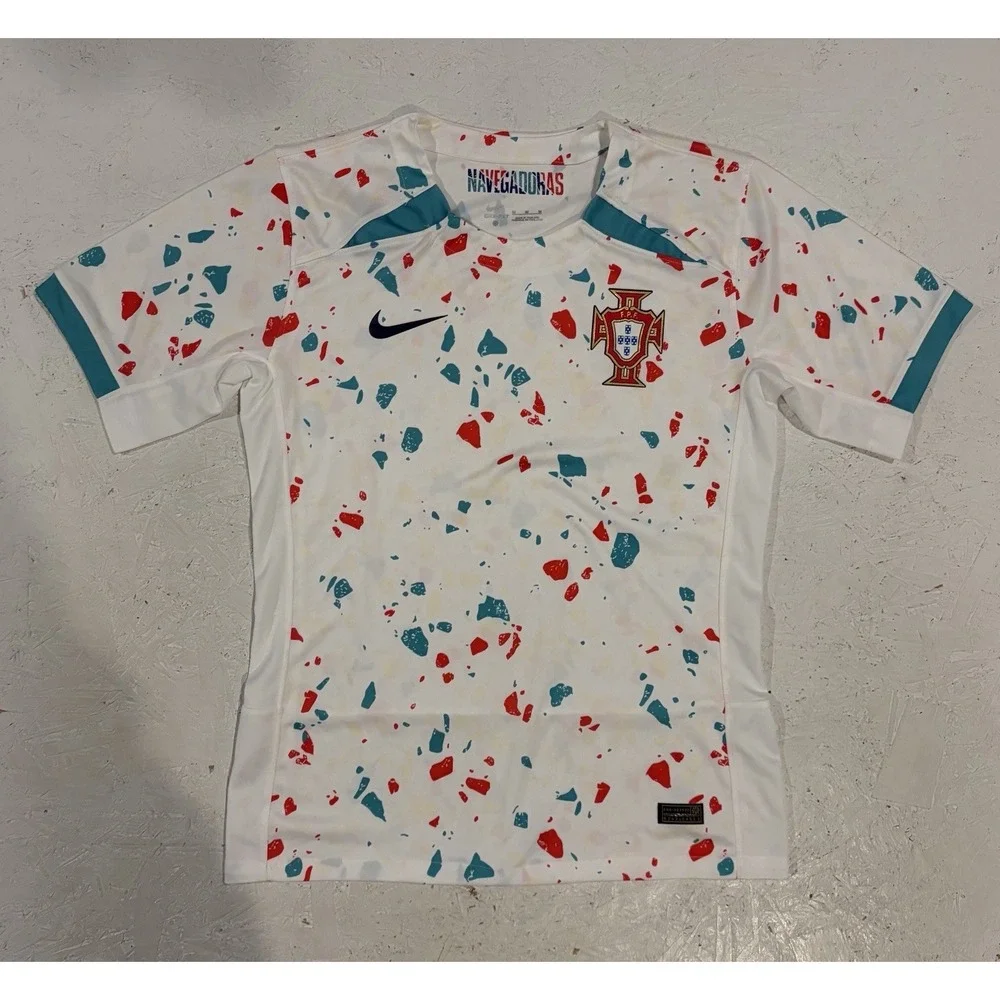 Nike Portugal 2023 Stadium Away Women's M White With Splatter Sample Rare